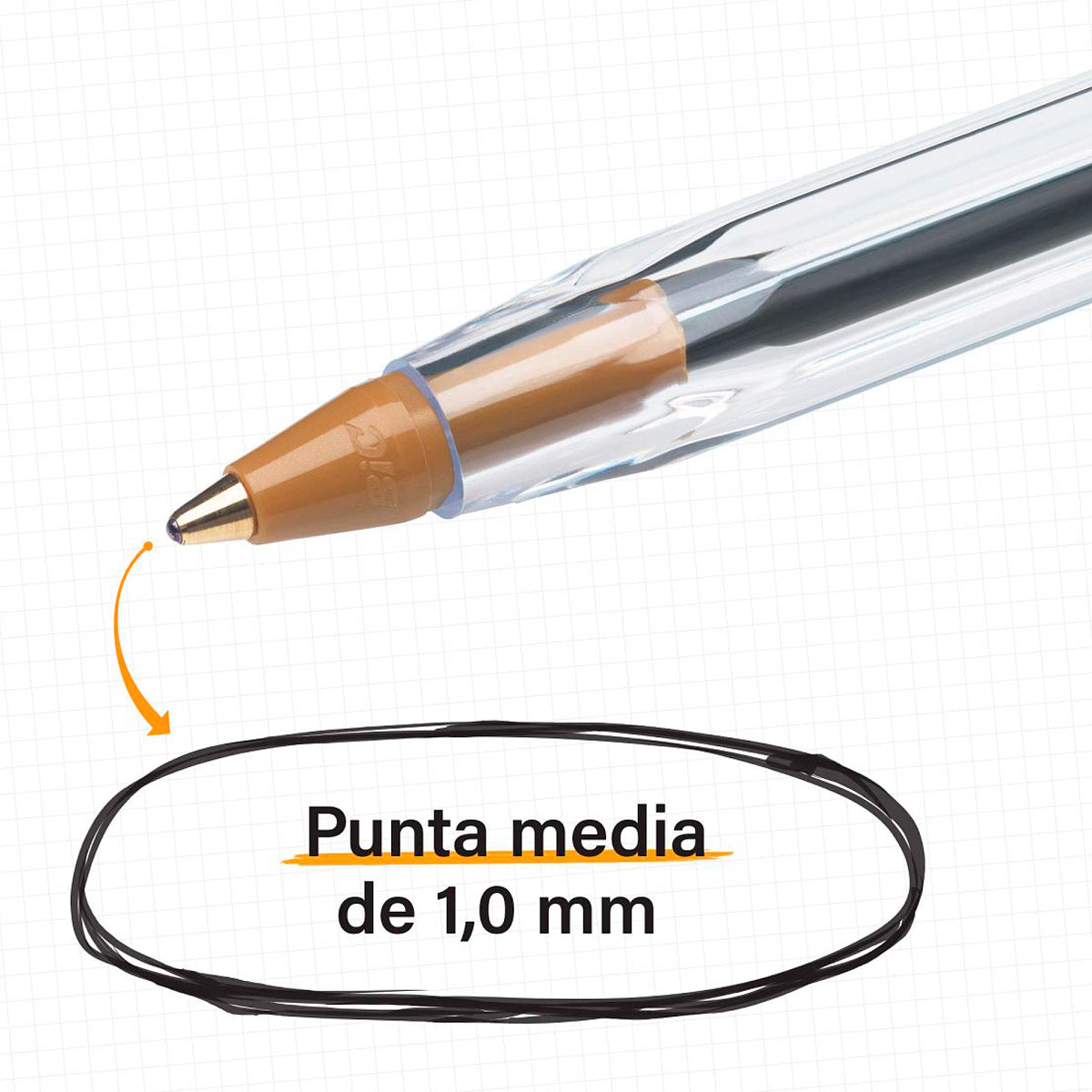 Plumas Bic Color Negro 12 pzs