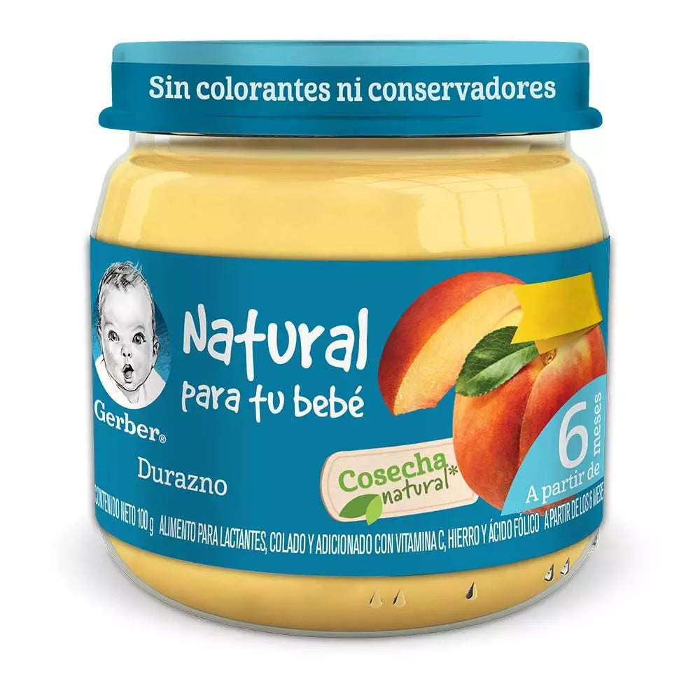 Papilla Gerber Cosecha Natural Durazno 100g