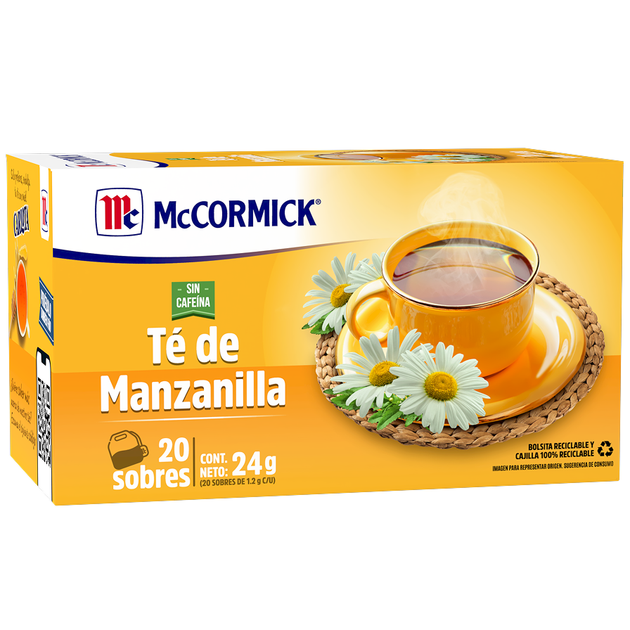 Té McCormick De Manzanilla 30g × 25 pzs