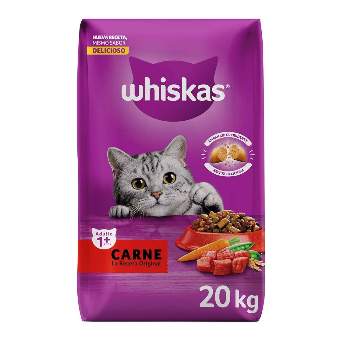 Alimento Seco Gato Whiskas Sabor al Azar 20 Kg