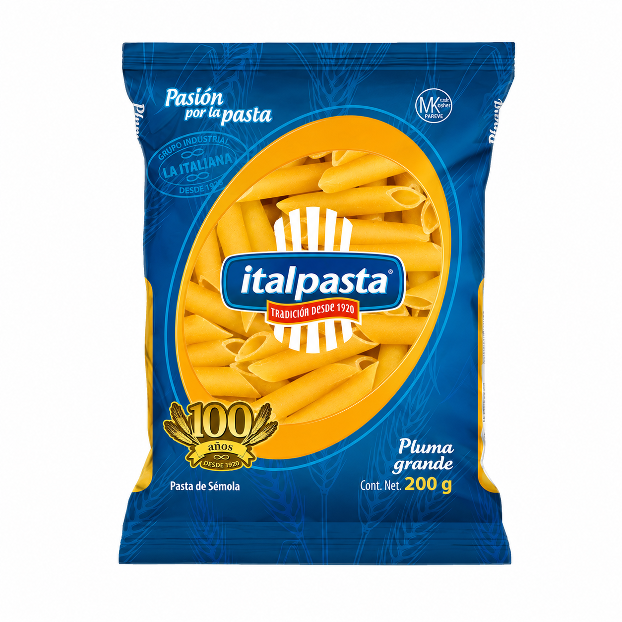 Pasta de Sémola Italpasta Pluma Grande 200g