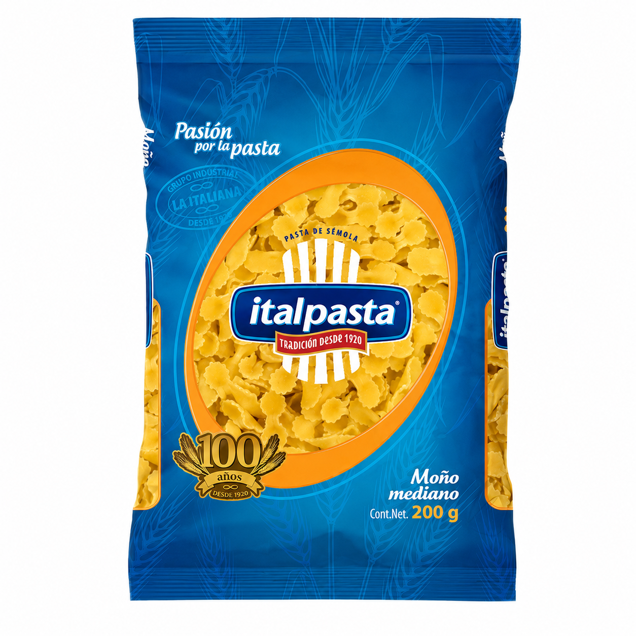 Pasta de Sémola Italpasta Moño Mediano 200g