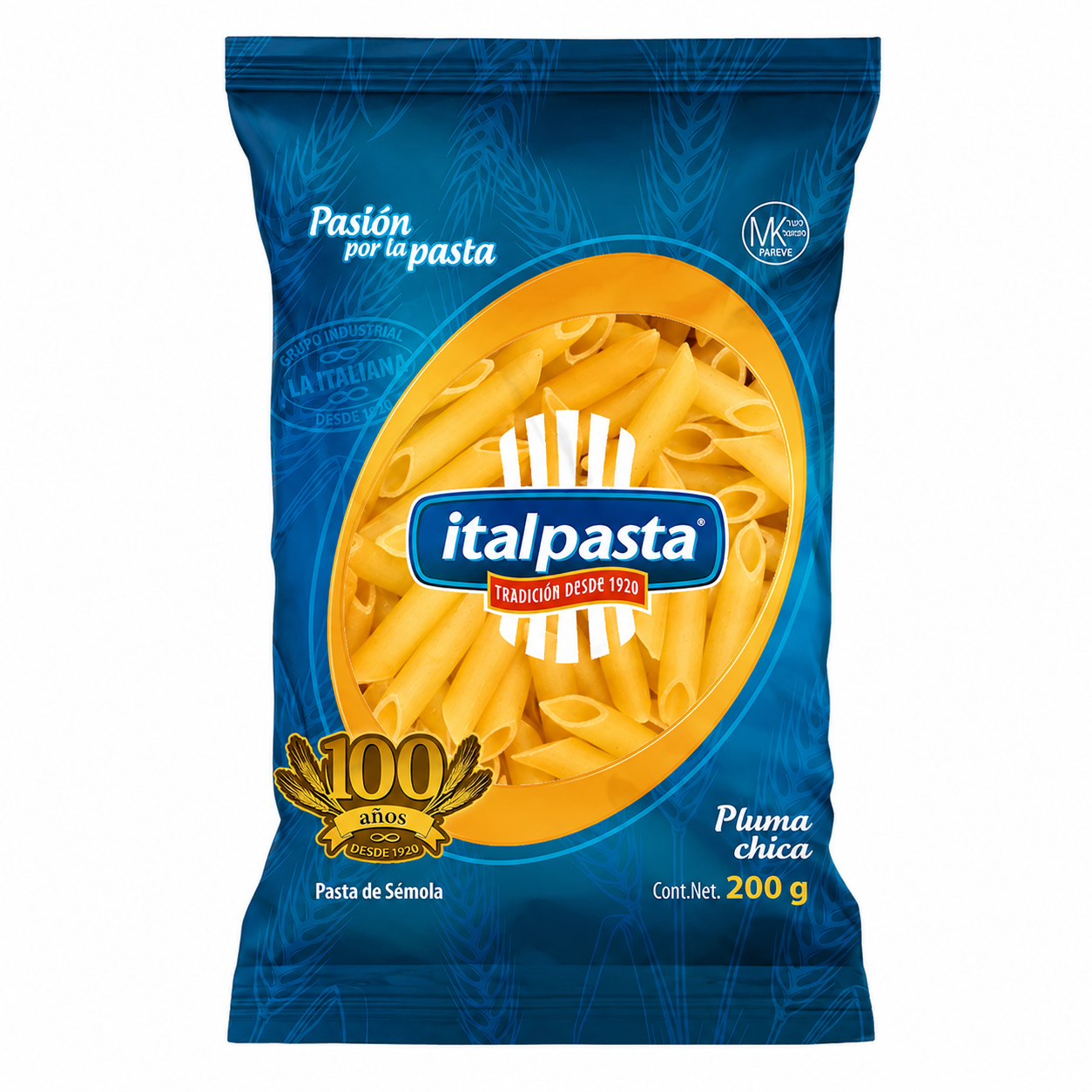 Pasta de Sémola Italpasta Pluma Chica 200g