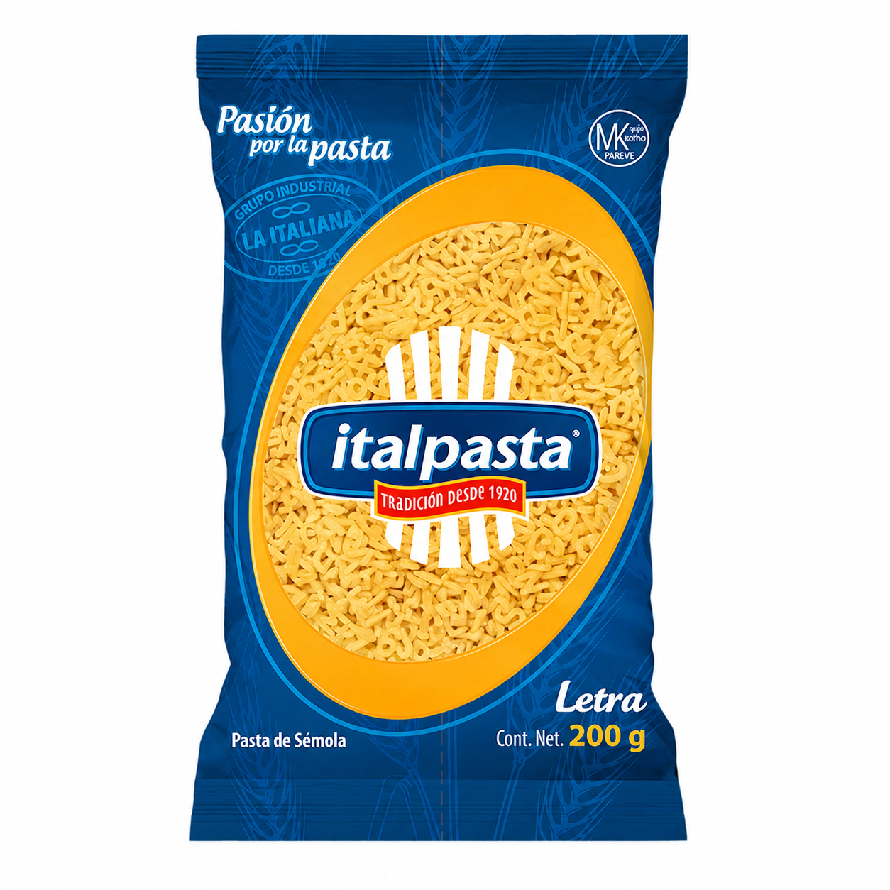 Pasta de Sémola Italpasta Letra 200g