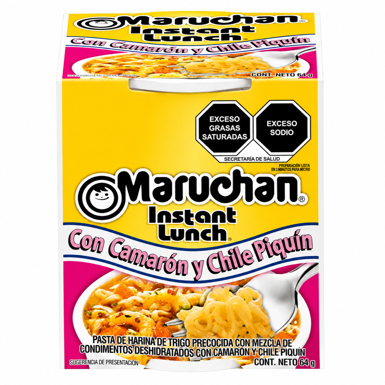 Maruchan Con Camarón Y Chile Piquín 64g