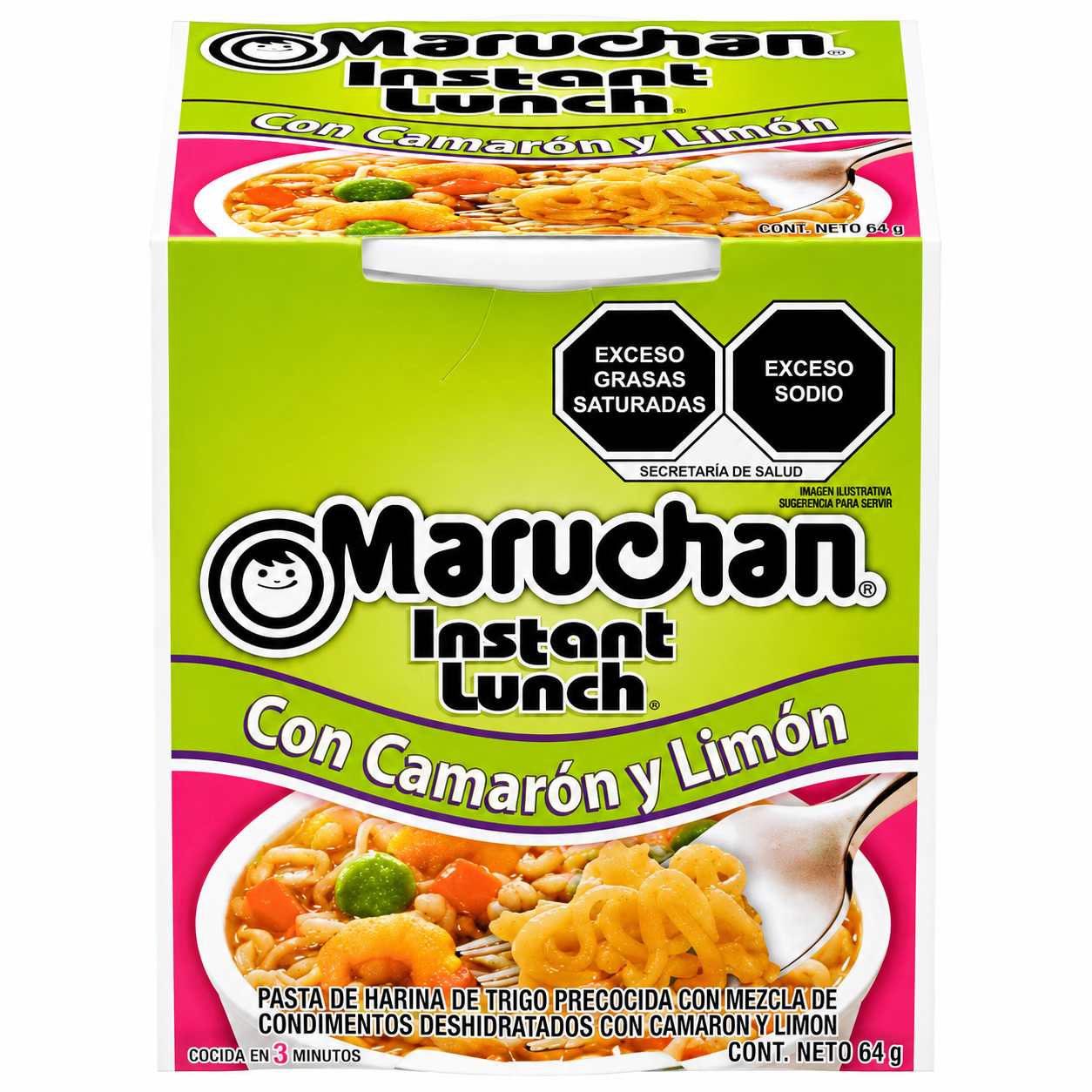 Maruchan Con Camarón y Limón 64g