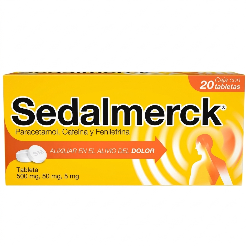 Analgésico Sedalmerck Tabletas 20 pzs