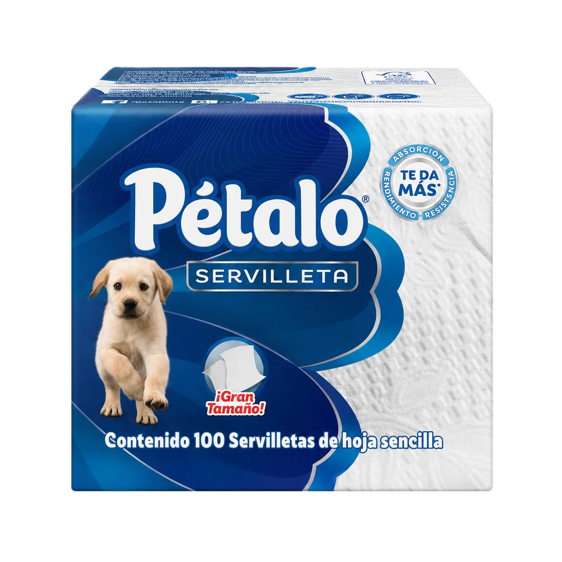 Servilleta Pétalo Blanca Hoja Sencilla 100 hojas