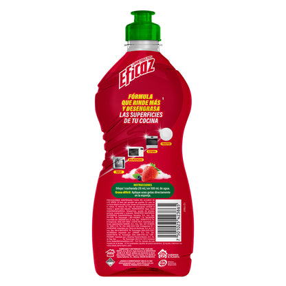 Lavatrastes Líquido Corta Grasa Eficaz Frutos Rojos 350ml