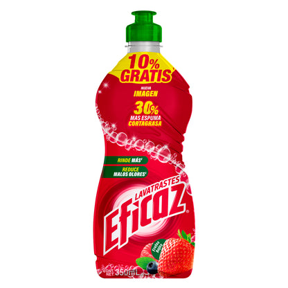 Lavatrastes Líquido Corta Grasa Eficaz Frutos Rojos 350ml