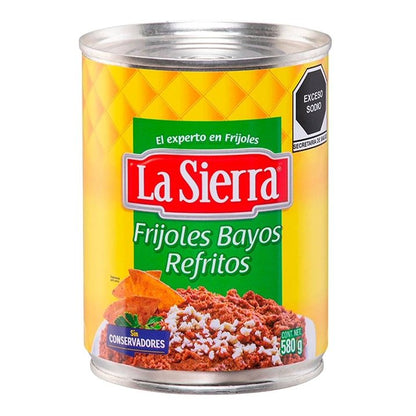 Frijoles Bayos Refritos La Sierra 580g