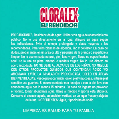 Blanqueador Cloralex El Rendidor 1L