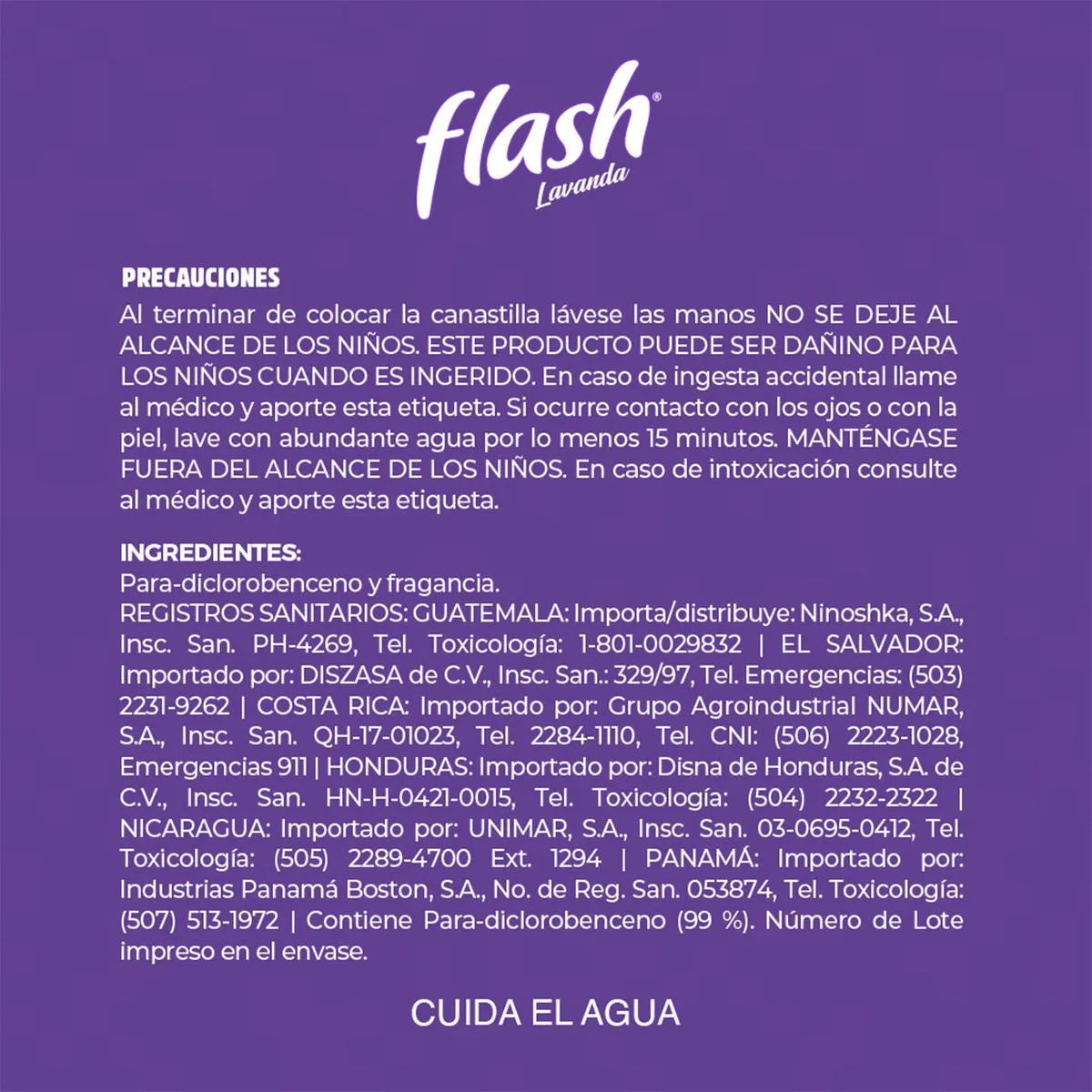 Pastilla Sanitaria Flash Lavanda 1 pz
