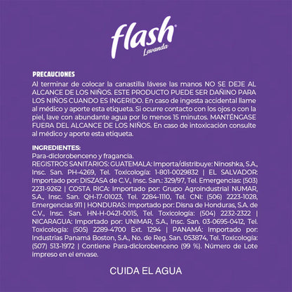 Pastilla Sanitaria Flash Lavanda 1 pz