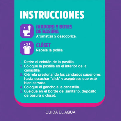Pastilla Sanitaria Flash Lavanda 1 pz