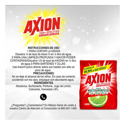 Lavatrastes Axion Multisuperficies en Polvo 250g