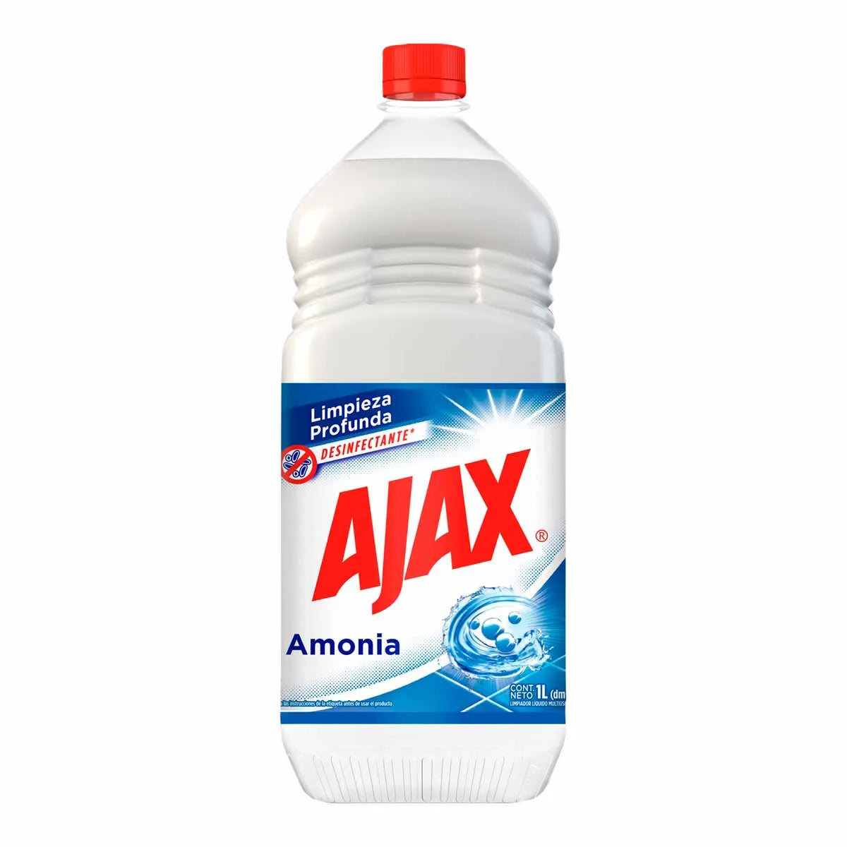 Limpiador Multiusos Líquido Ajax Amonia 1L