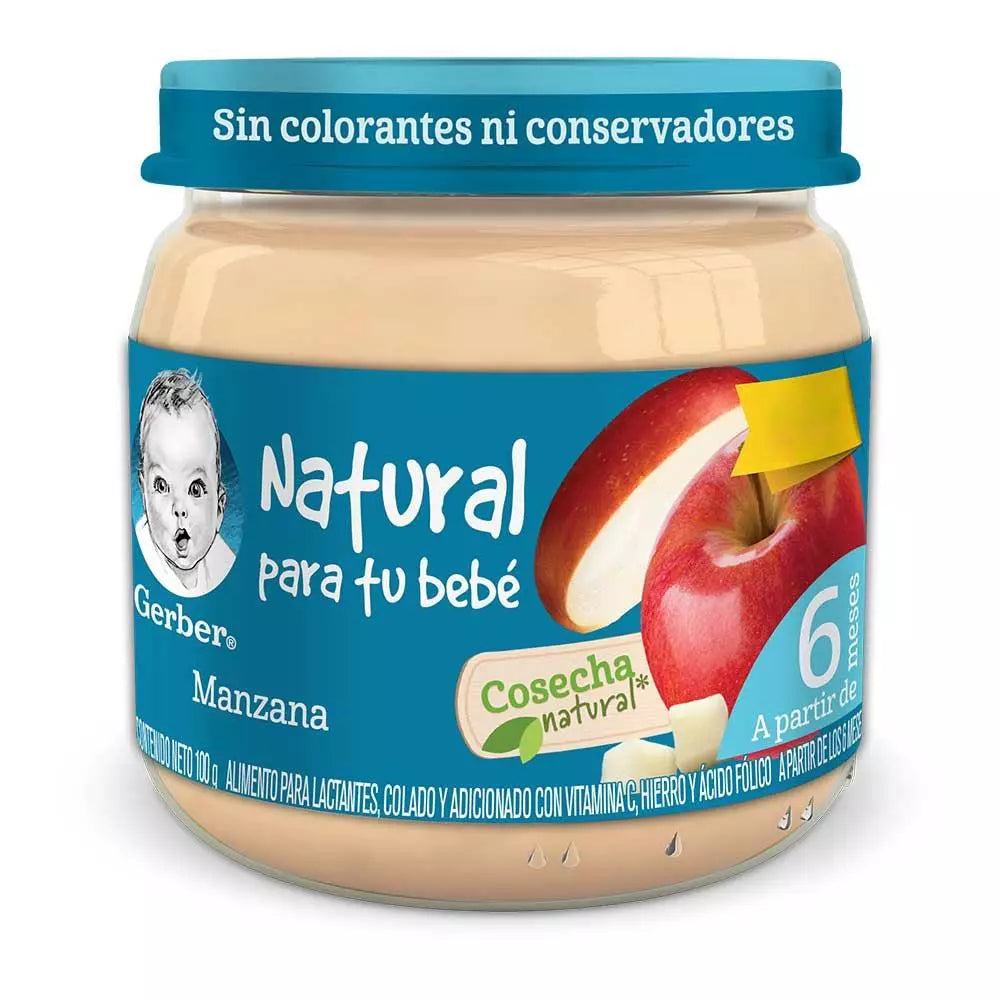 Papilla Gerber Cosecha Natural Manzana 100g