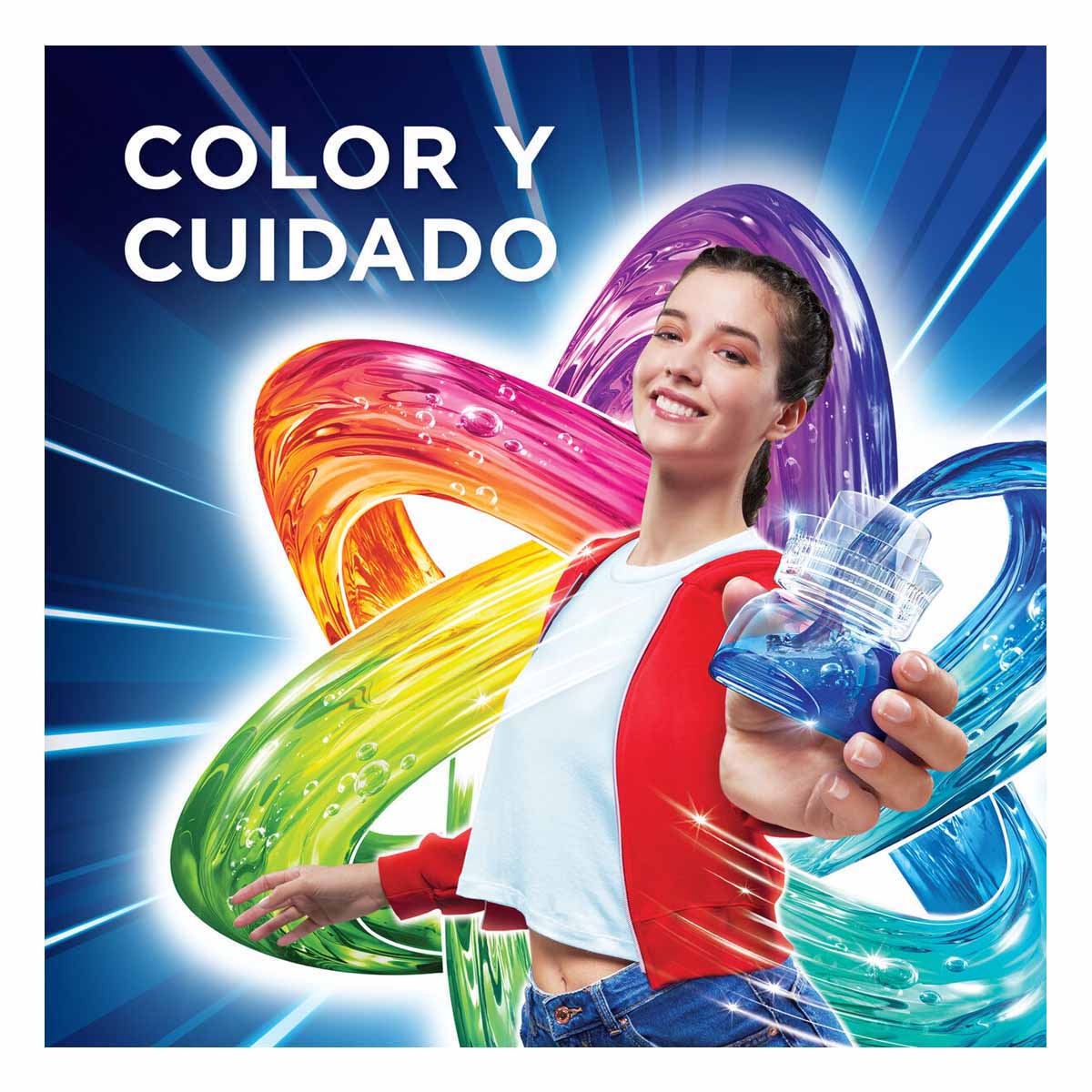 Detergente Líquido Ariel Concentrado Color 800ml