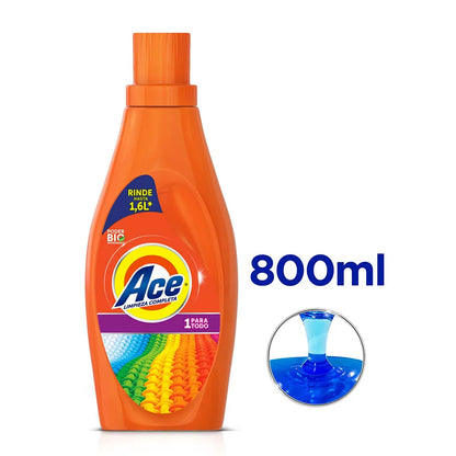 Botella de Detergente Líquido Ace 800ml