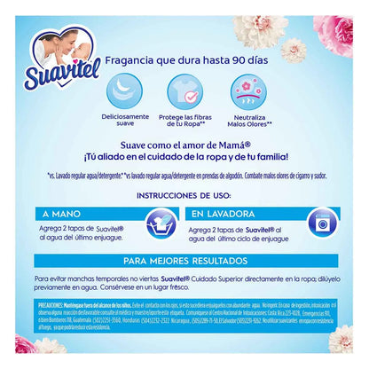 Suavizante de Telas Suavitel Fresca Primavera 850ml