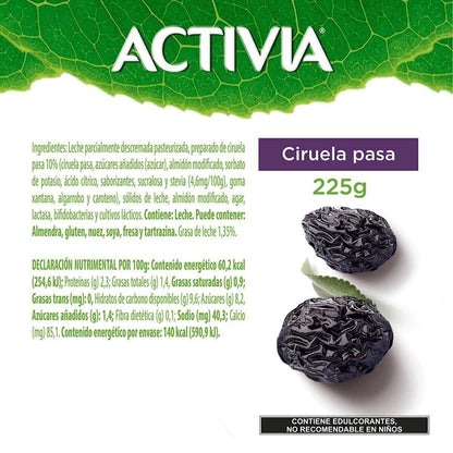 Activia Alimento Lácteo Bebible Ciruela Pasa 225g