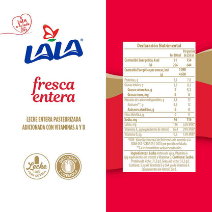 Leche Fresca Lala Entera 1.8L
