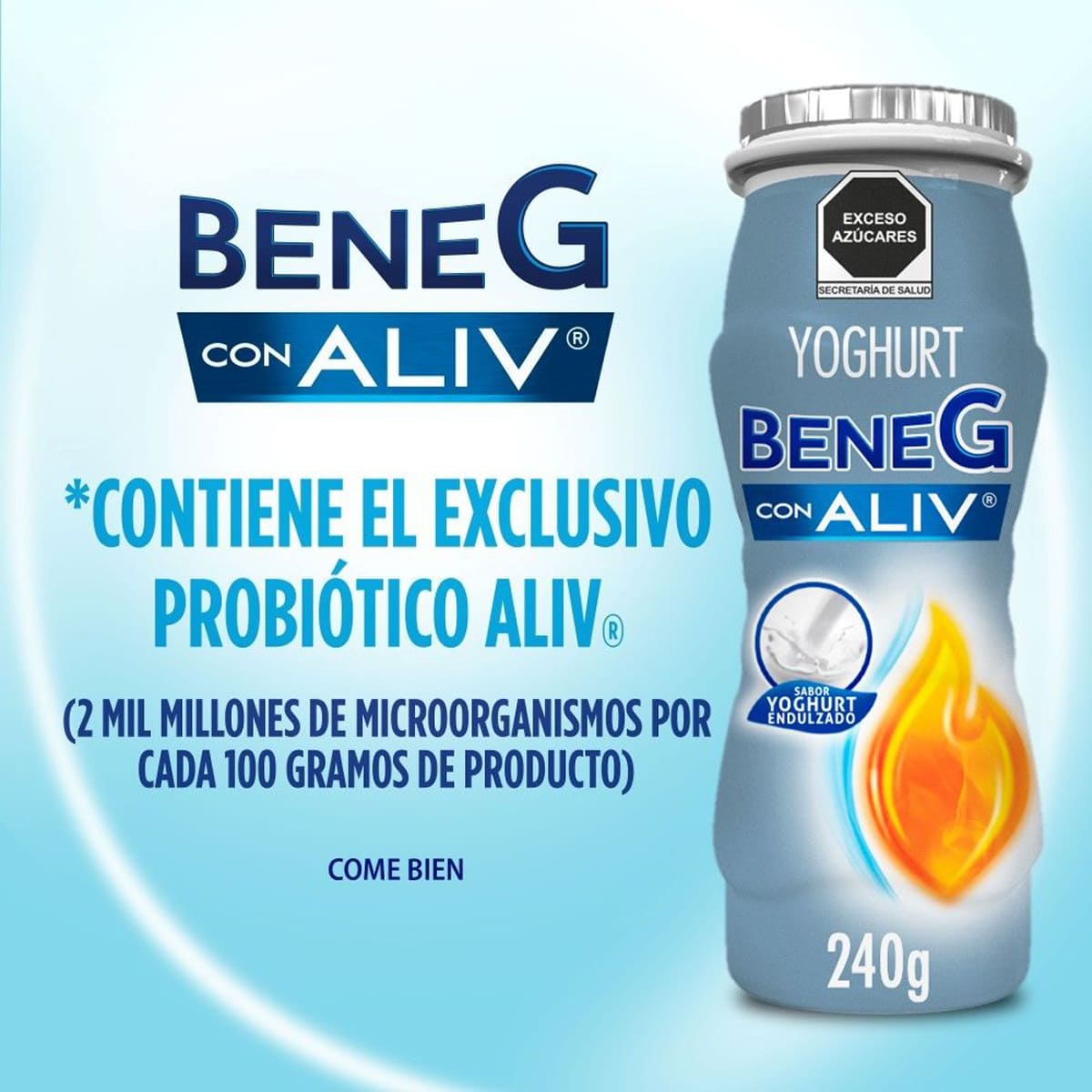 Yogurt BeneG con Aliv Bebible 240g