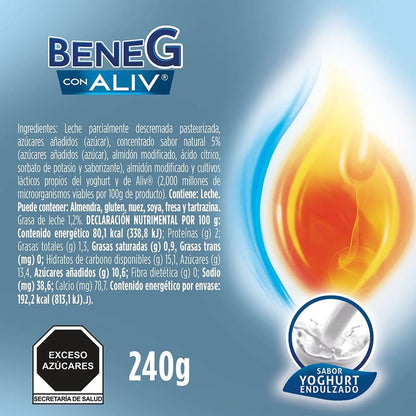 Yogurt BeneG con Aliv Bebible 240g