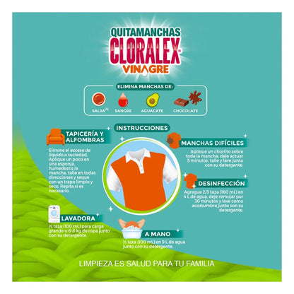 Cloralex Quitamanchas Vinagre Sin Cloro 950ml