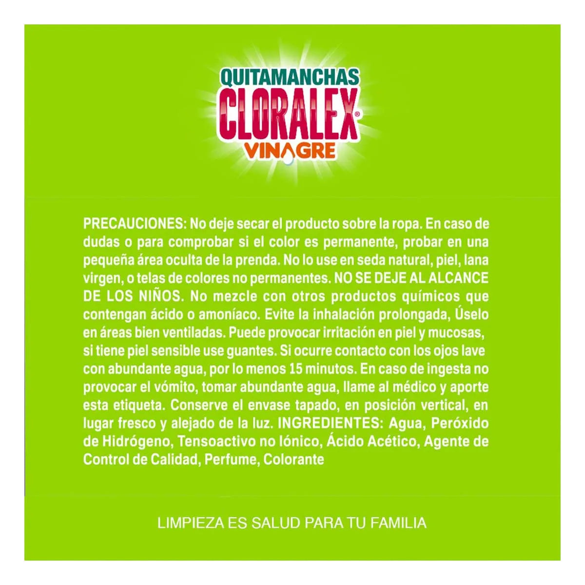Cloralex Quitamanchas Vinagre Sin Cloro 950ml