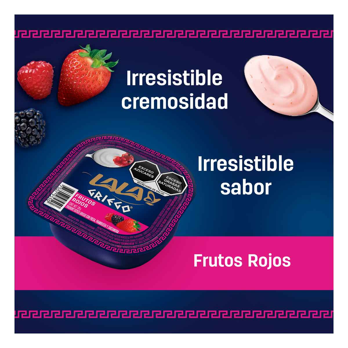 Yogurt Batido Lala Griego Frutos Rojos 120g
