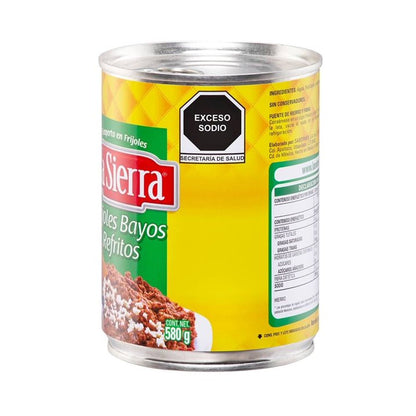 Frijoles Bayos Refritos La Sierra 580g