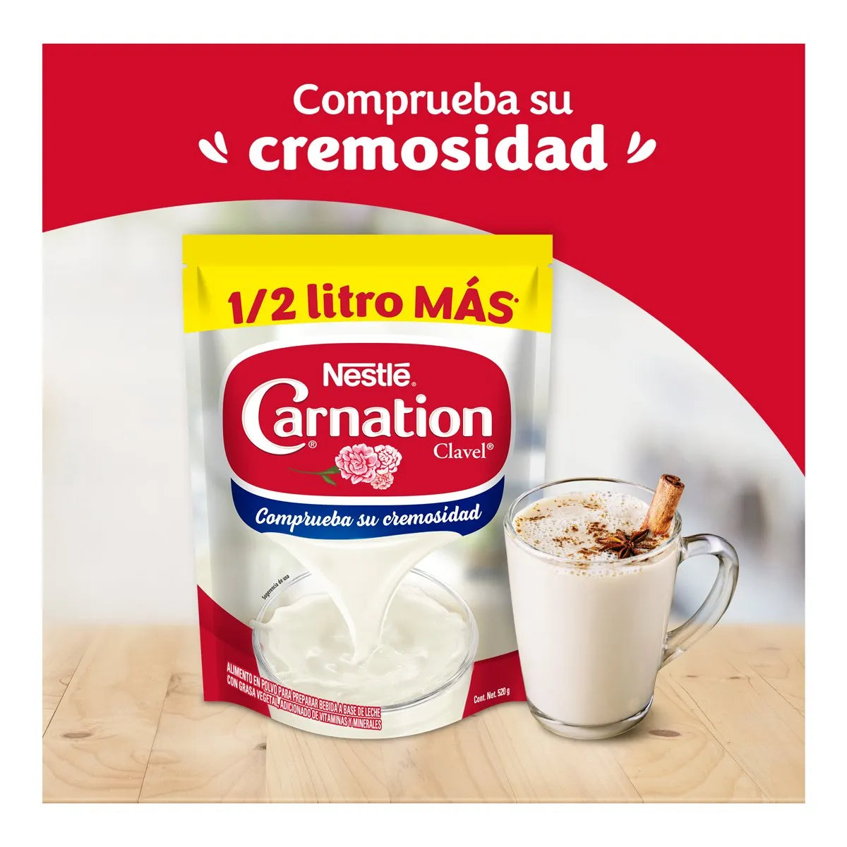 Leche Evaporada Nestlé Carnation Polvo 520g