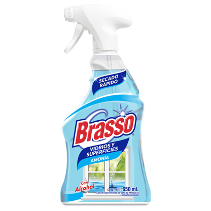 Brasso Vidrios y Superficies Amonia 650ml