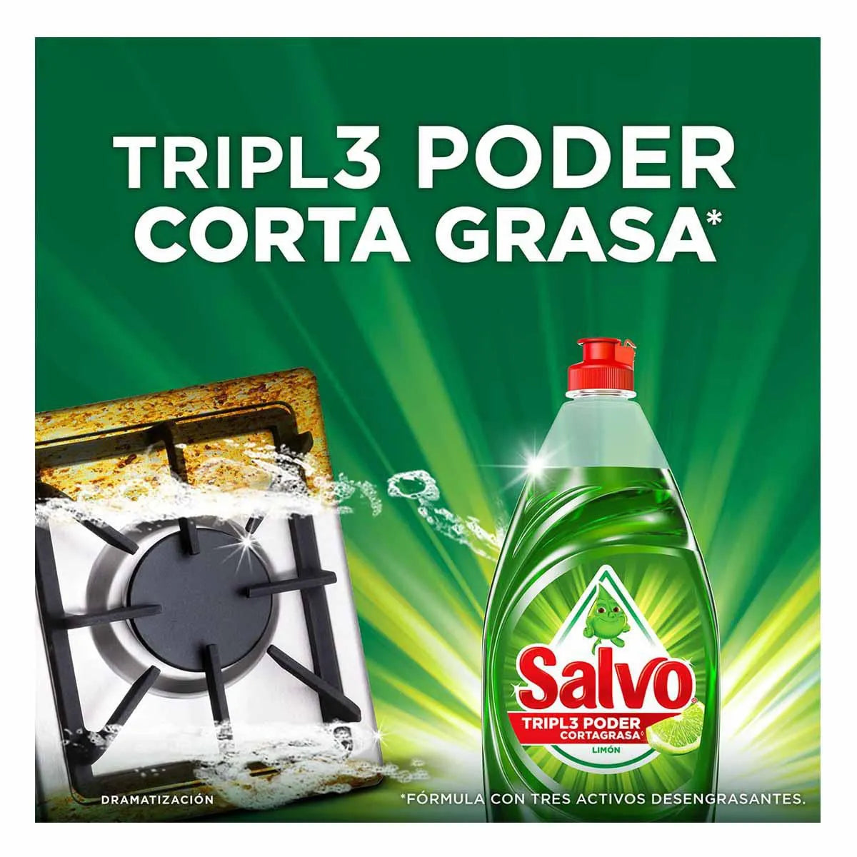 Lavatrastes Salvo Limón 300ml