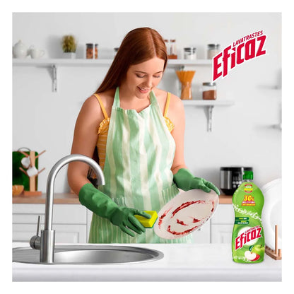 Lavatrastes Líquido Corta Grasa Eficaz Manzana 350ml