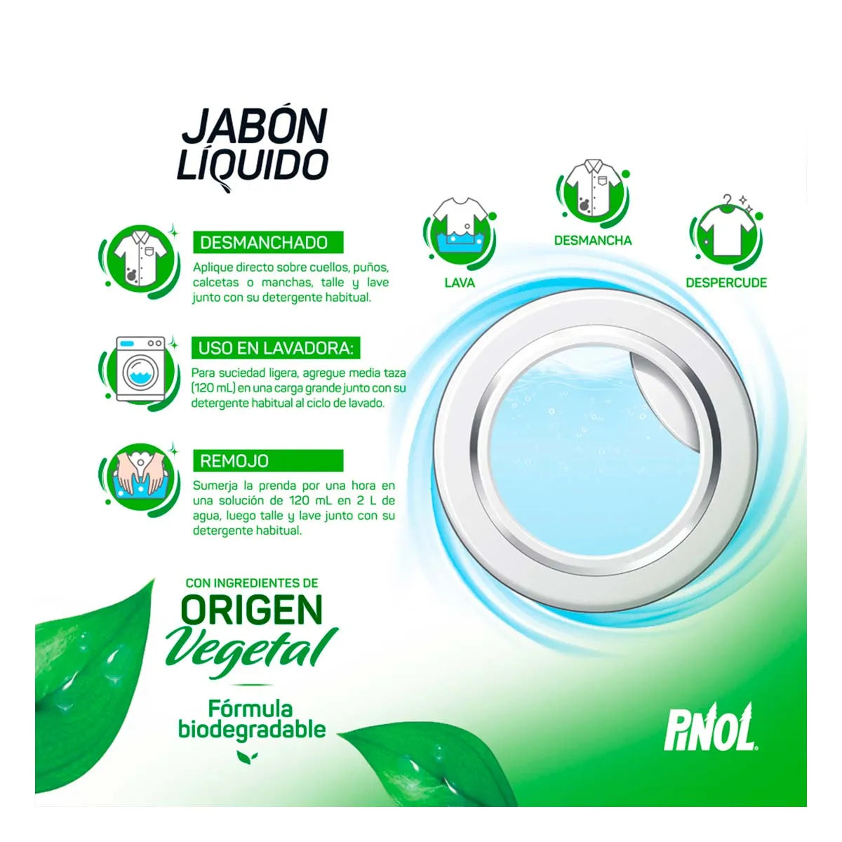 Jabón Líquido Pinol 828ml