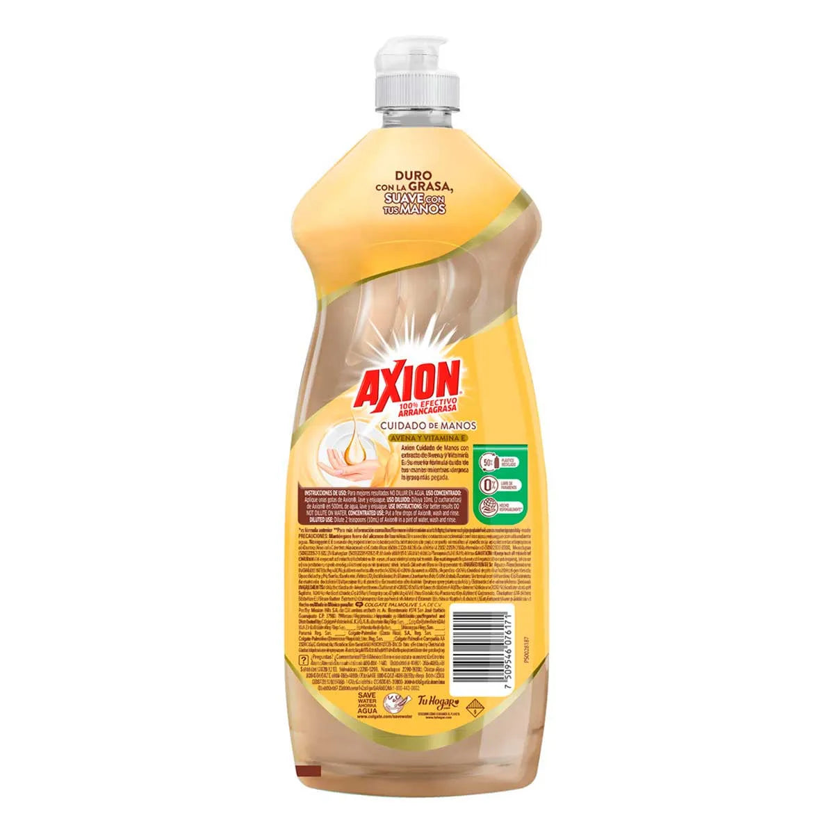 Lavatrastes Axion Cuidado de Manos Avena Líquido 640ml
