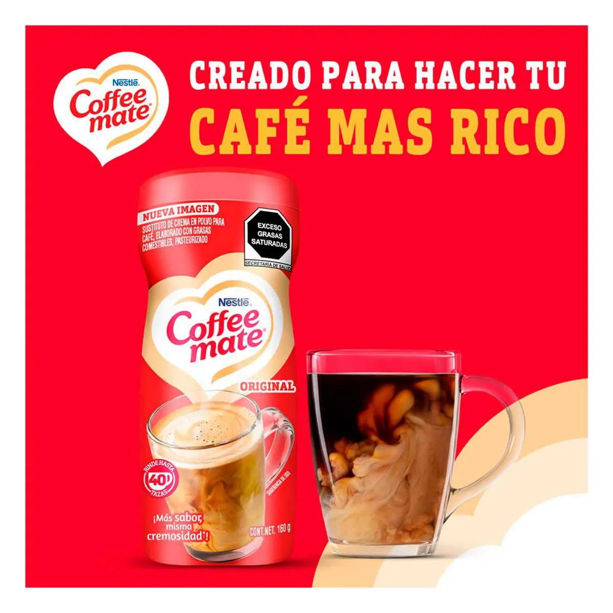 Crema para Café Coffee Mate Polvo Original 160g