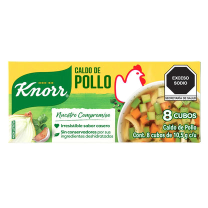 Caldo de Pollo Knorr 10.5g × 8 pzs