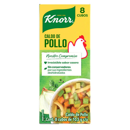 Caldo de Pollo Knorr 10.5g × 8 pzs