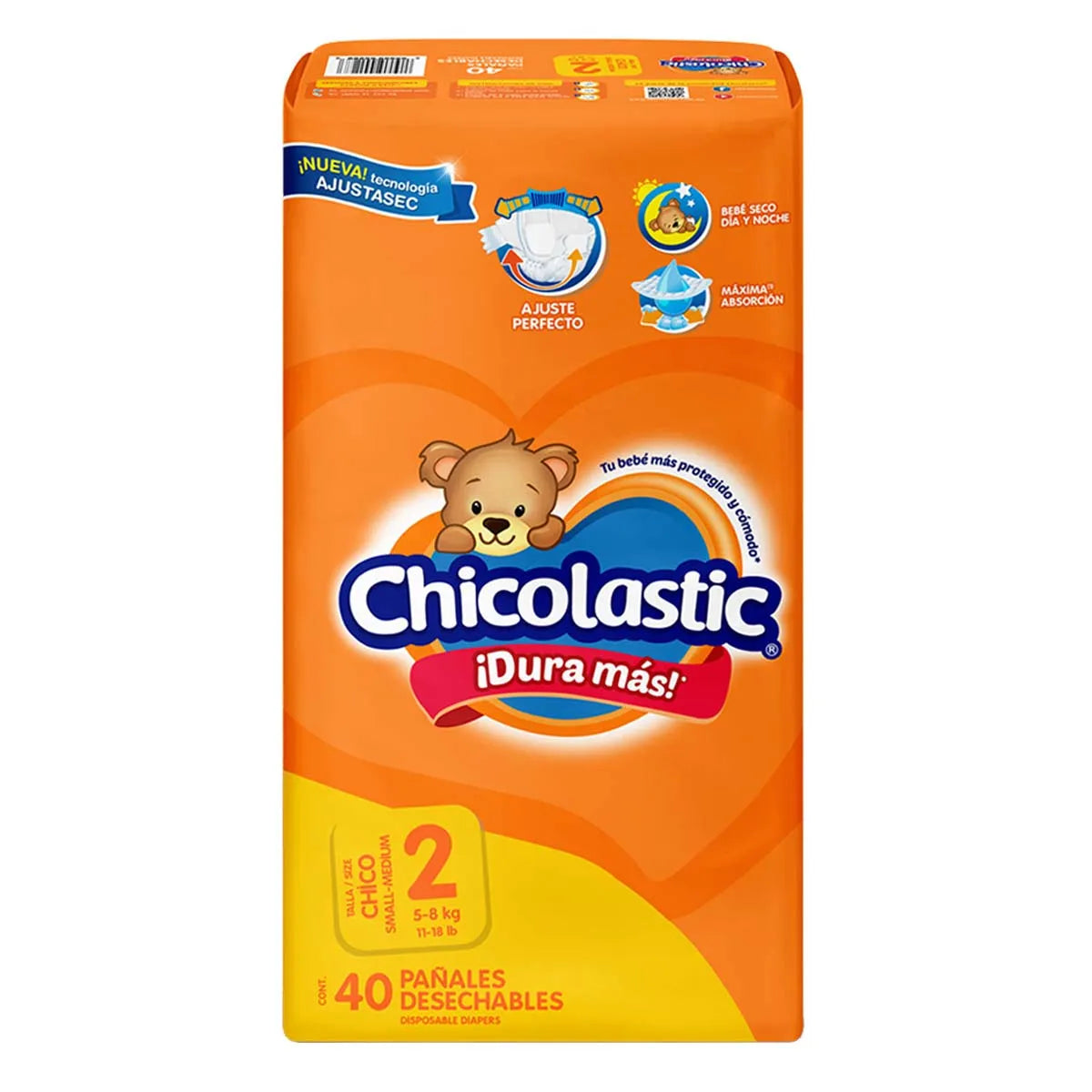 Pañales Chicolastic Etapa 2 Talla Chico 40 pzs