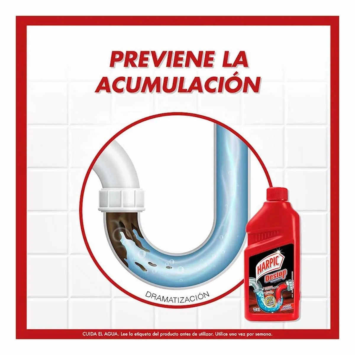 Destapacaños Líquido Harpic Destop 1L