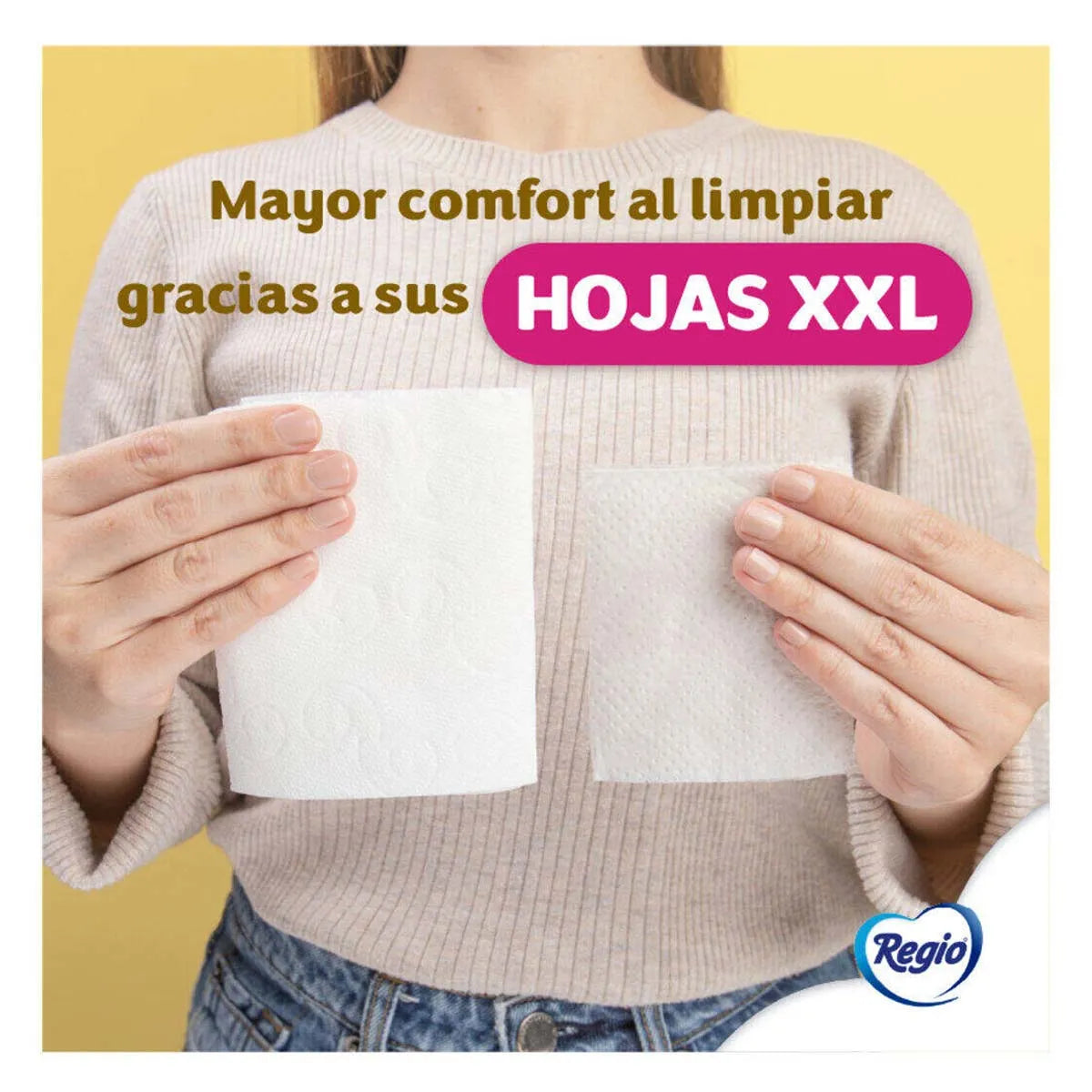 Papel Higiénico Regio Luxury Almond Touch Hojas Dobles 4 pzs