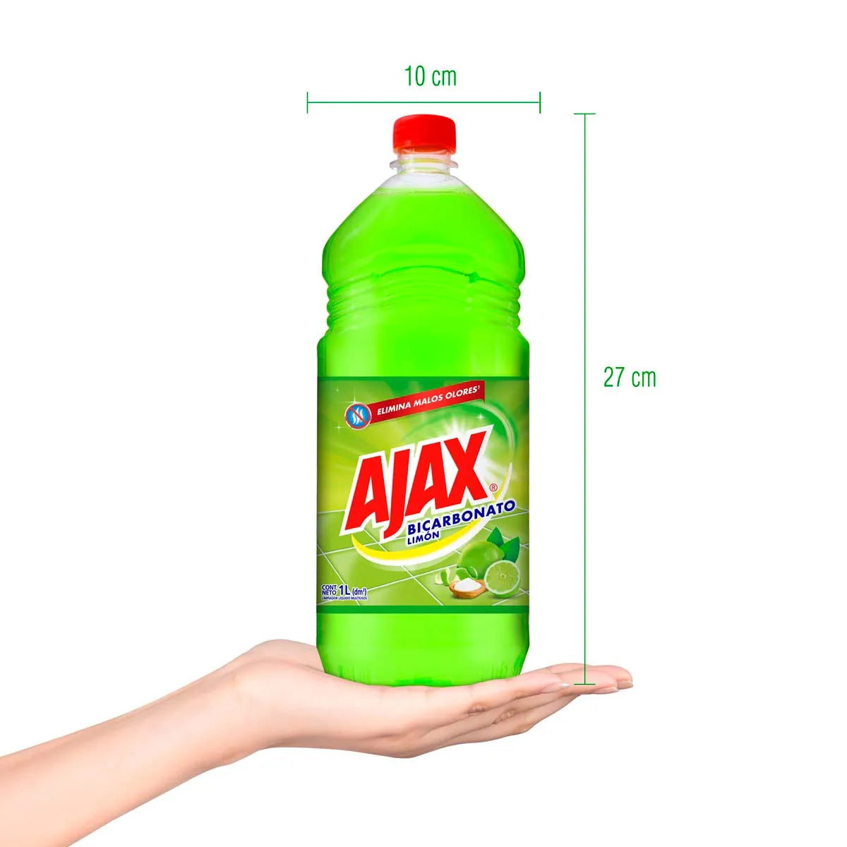 Limpiador Multiusos Líquido Ajax Bicarbonato Limón 1L