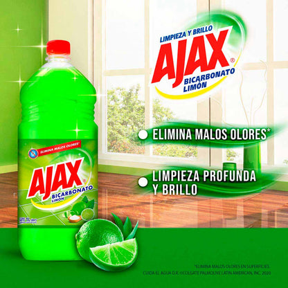Limpiador Multiusos Líquido Ajax Bicarbonato Limón 1L