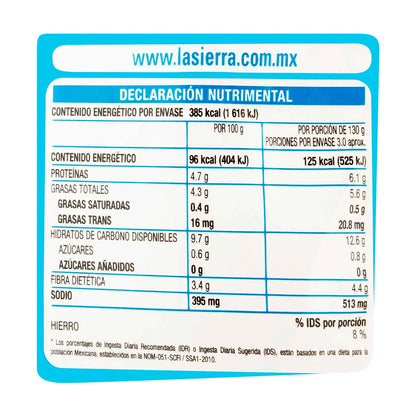 Frijoles Negros Refritos La Sierra 430g