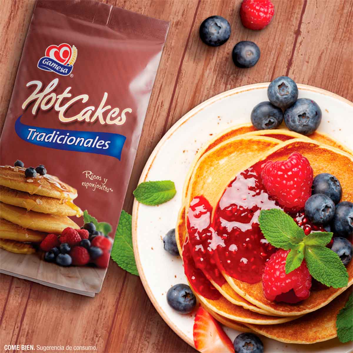 Harina Para Hot Cakes Tradicionales Gamesa 800g