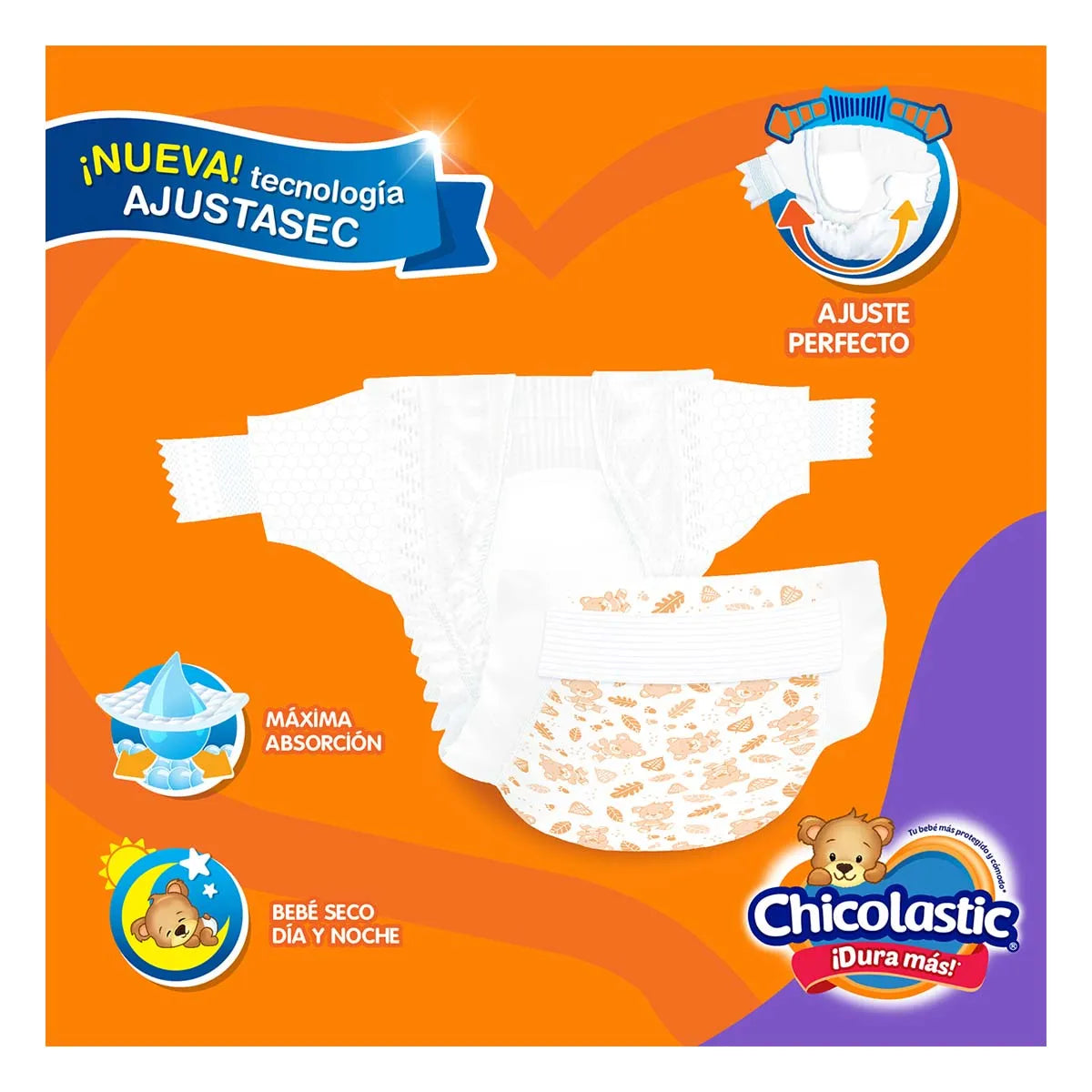 Pañales Chicolastic Etapa 5 Talla X-Grande 44 pzs